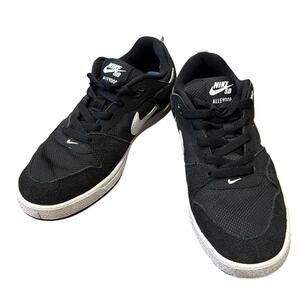 Nike Kids' SB Alleyoop Sneakers Black White Size 5.5Y